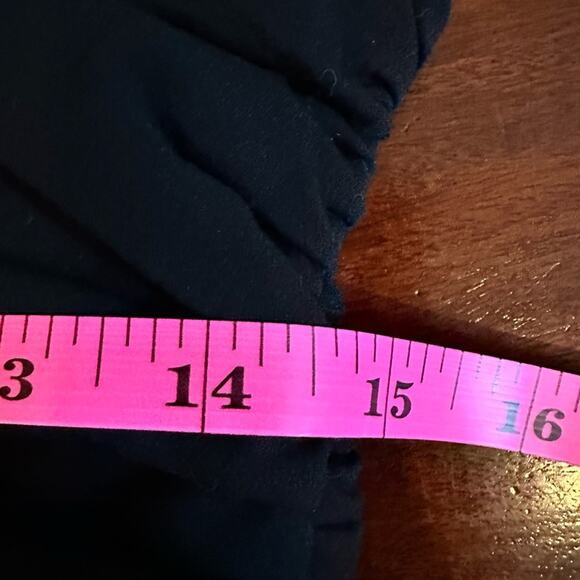 Reformation Orion Organic Cotton Corset Gathered Top BLACK Ruched SIZE 12 - Picture 13 of 14